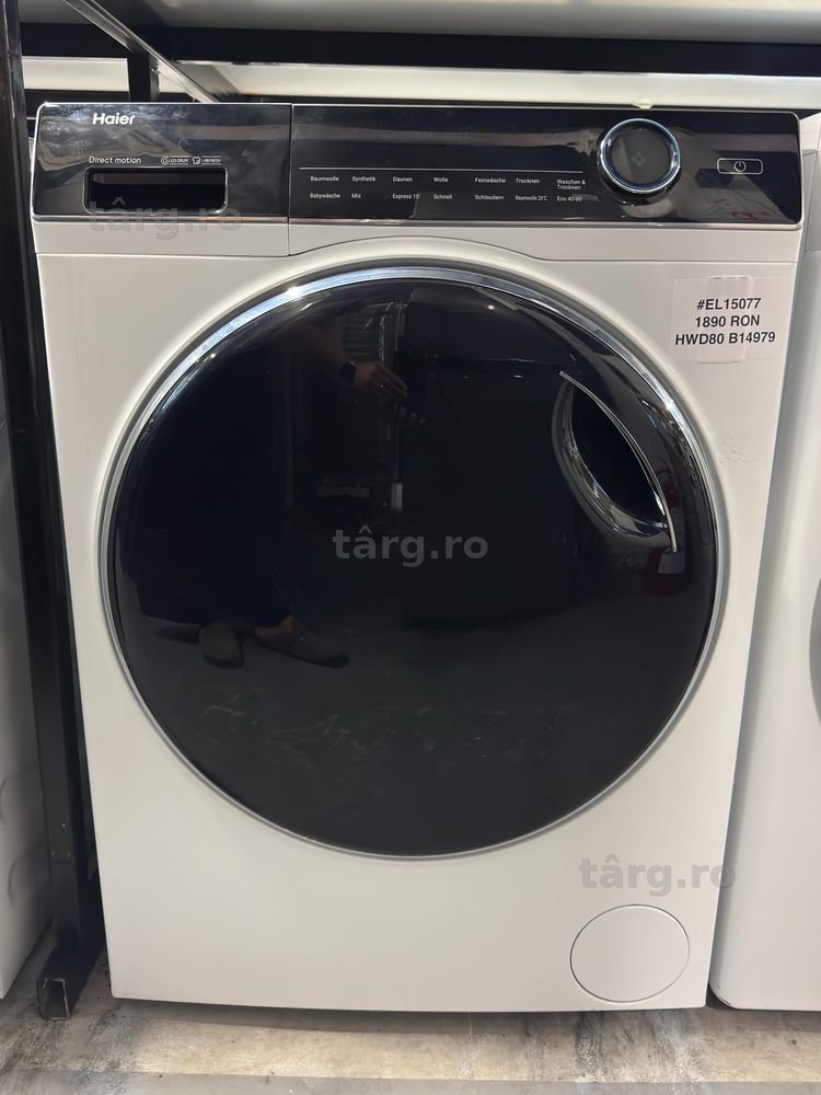 Mașină de spălat rufe cu uscător Haier HWD80‑B14979U1 Serie I‑Pro 7 Plus