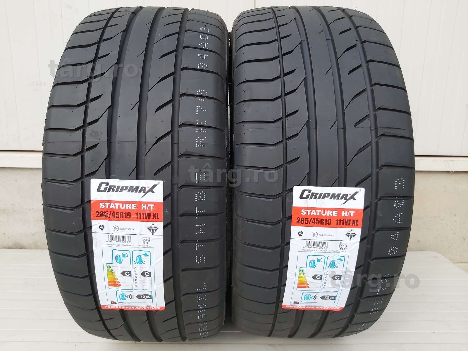 285/45 R19, 111W XL, GRIPMAX Stature H/T, Anvelope de vara PROMO