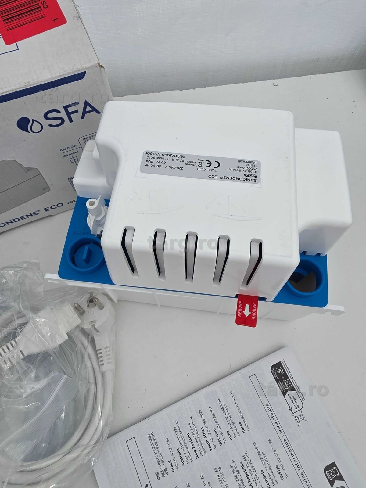 Pompă pentru condens SFA Saniflo Sanicondens Eco 60 W 6