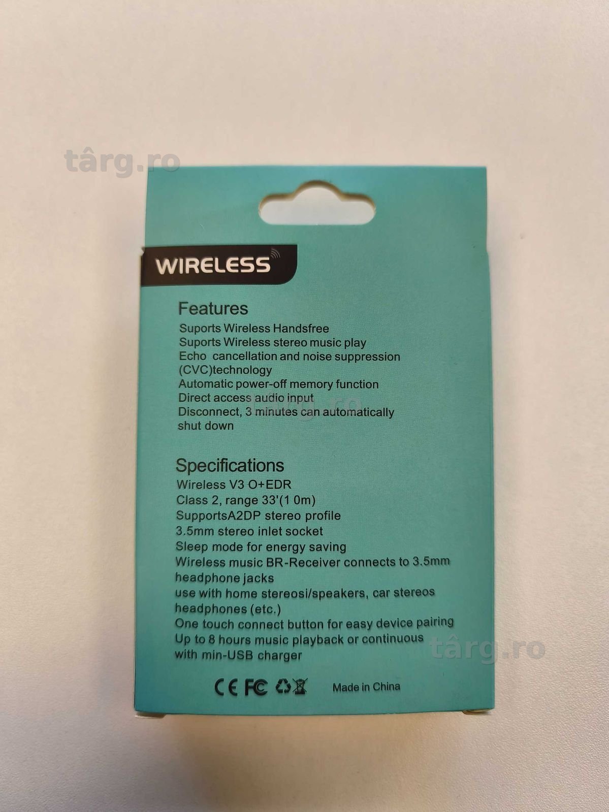 Emitator / Adaptor Bluetooth cu autonomie a bateriei de 8 ore 2