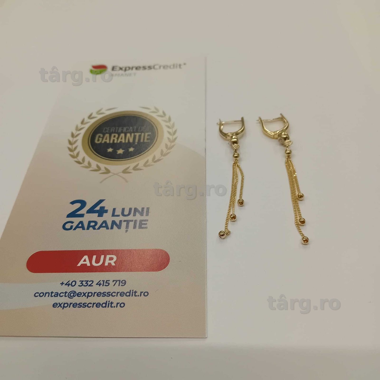 Cercei aur 14k (ag49 Esplanada b.8782)