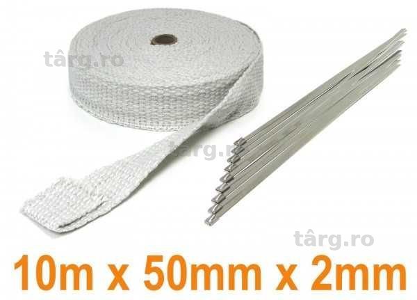 Banda termoizolata ceramica 10M 50MMx2MM pana 1300°C