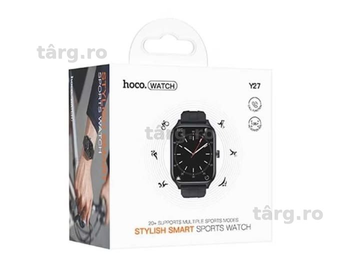 Smart Watch Y27 HOCO, Call version BT5.0, Ecran 1.95”, Baterie 230mAh