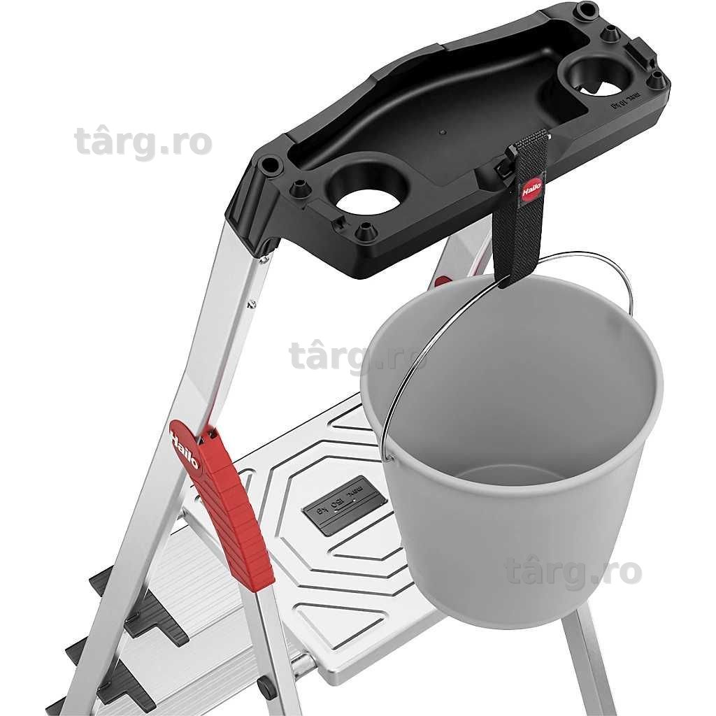 Scară dublă din aluminiu ComfortLine L80 – Hailo 7 trepte