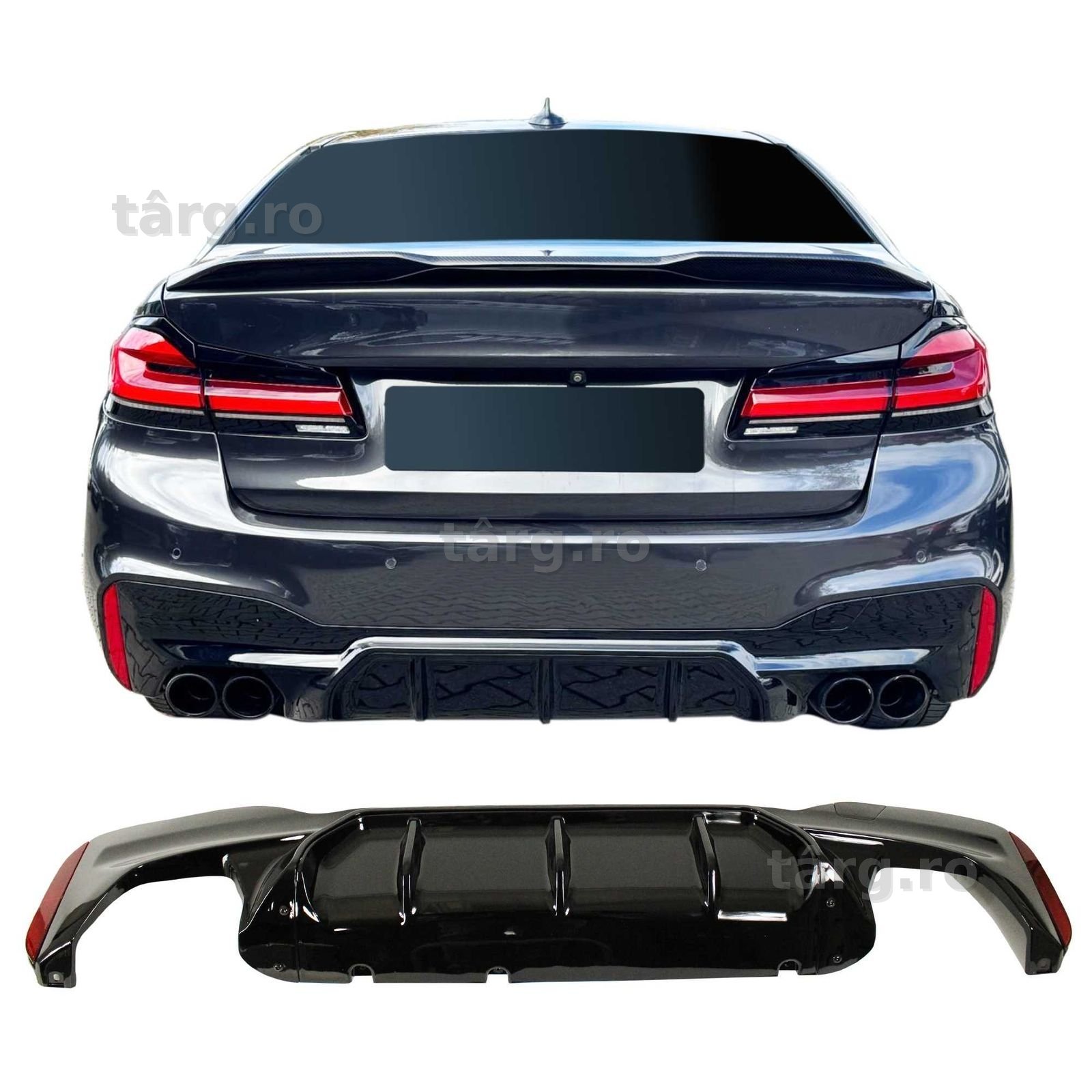 Difuzor spate Performance BMW G30 G31 Negru Lucios