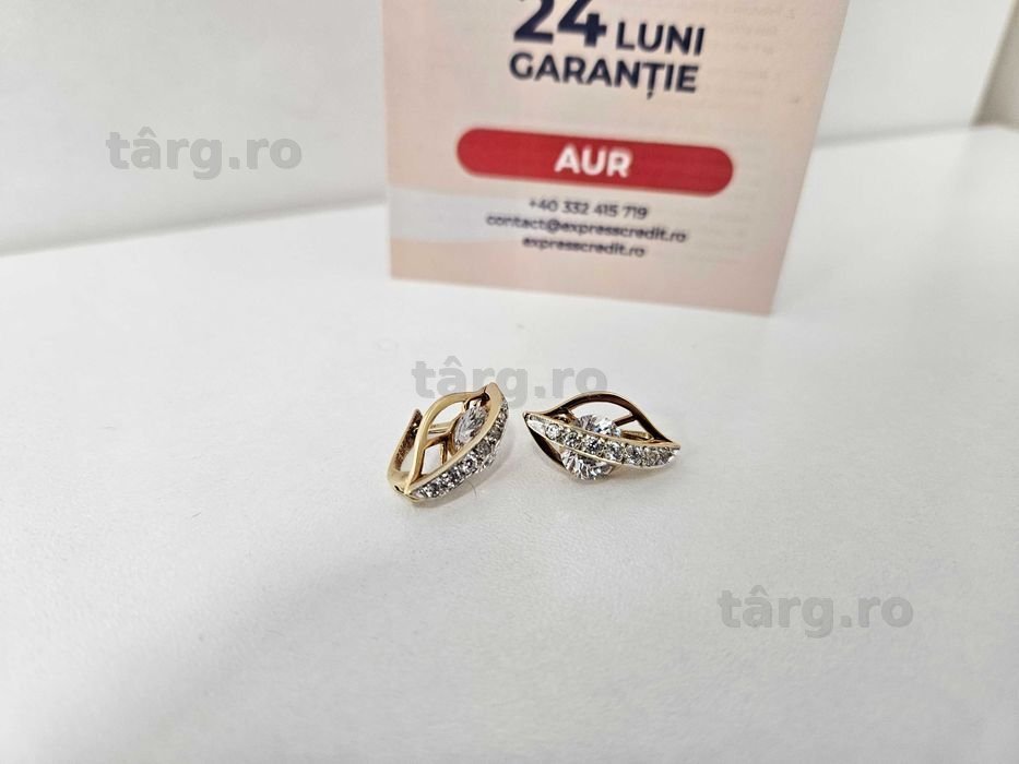 Cercei Aur 14K 5.49g (Ag1 Alexandru B.53580.1) Garantie 2 ani! 2