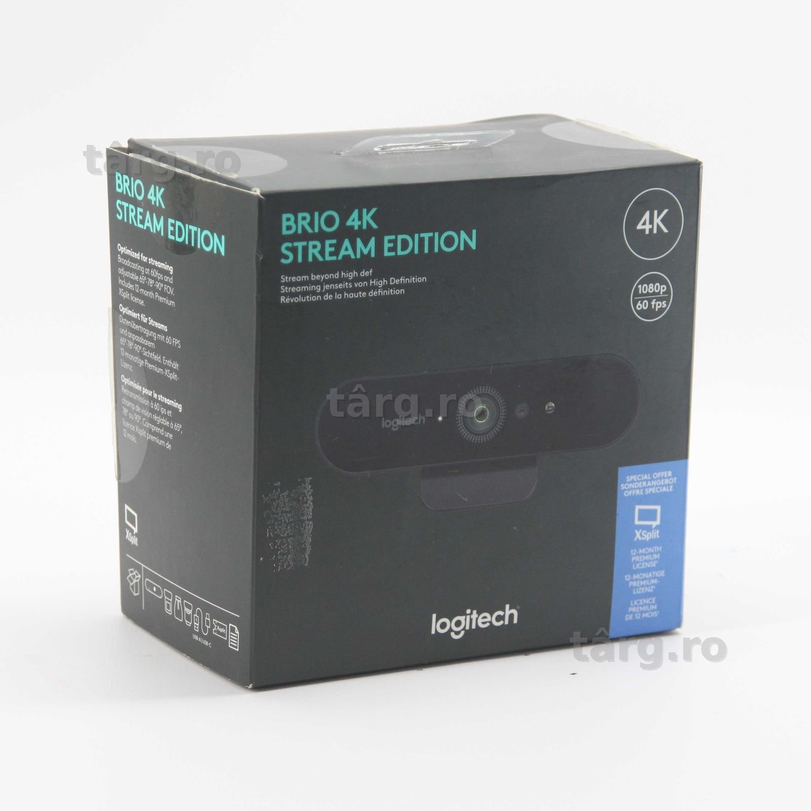 Camera Logitech 4K - BrioStreamer Edition - FULL BOX - Amanet FRESH Galati