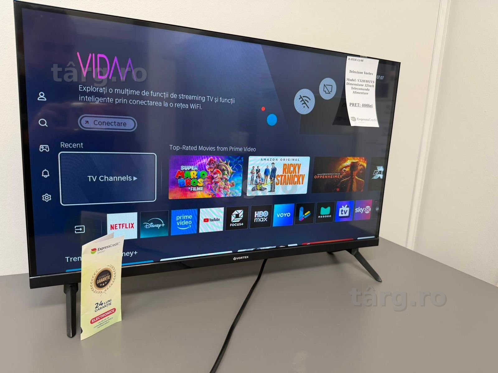 [AG46] Televizor vortex smart 32" B.4928 (Doar ridicare din Agentie)