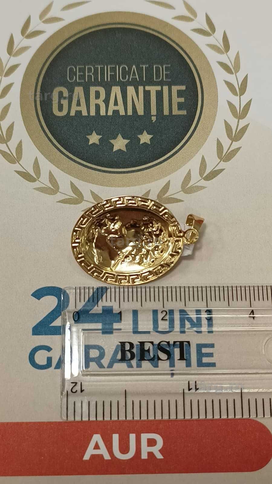 (AG24 Harlau B.45373.3) Pandantiv aur 14K 1.58gr - Garantie 2 ani! 4