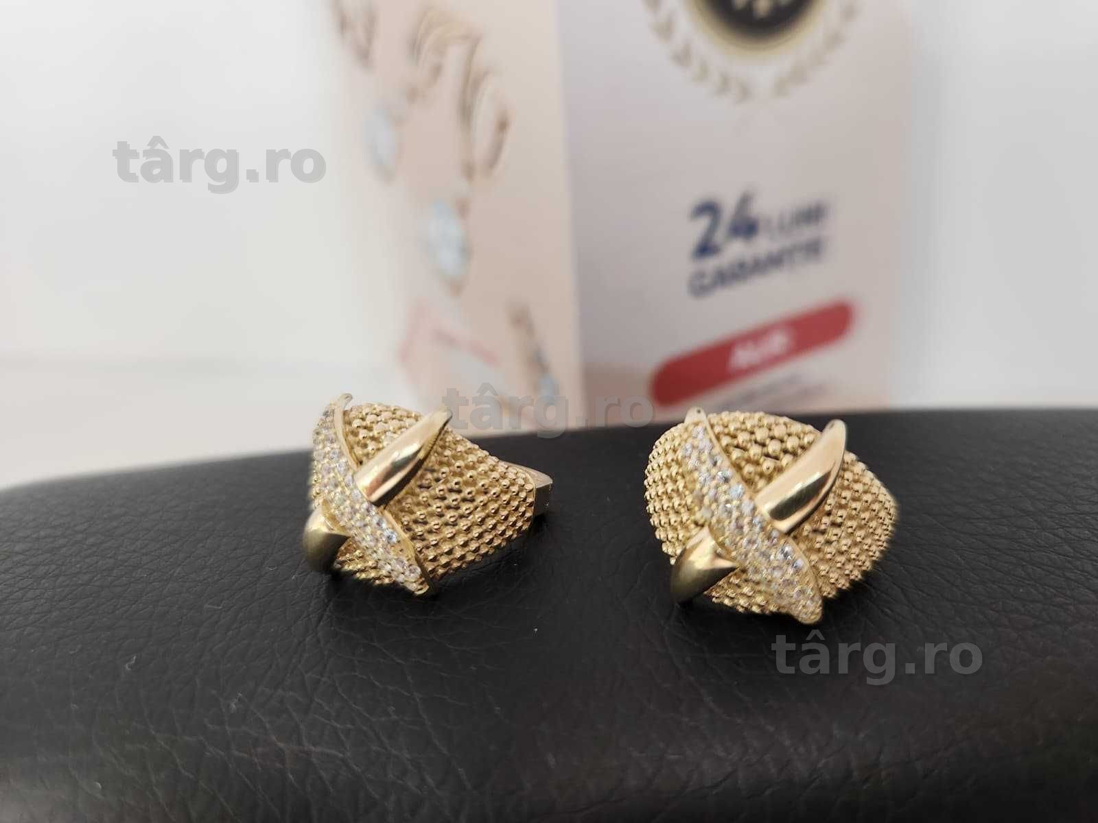 Cercei aur 14k 8.80gr( b68436.3/AG2 Tudor)- Garantie 2 ani!
