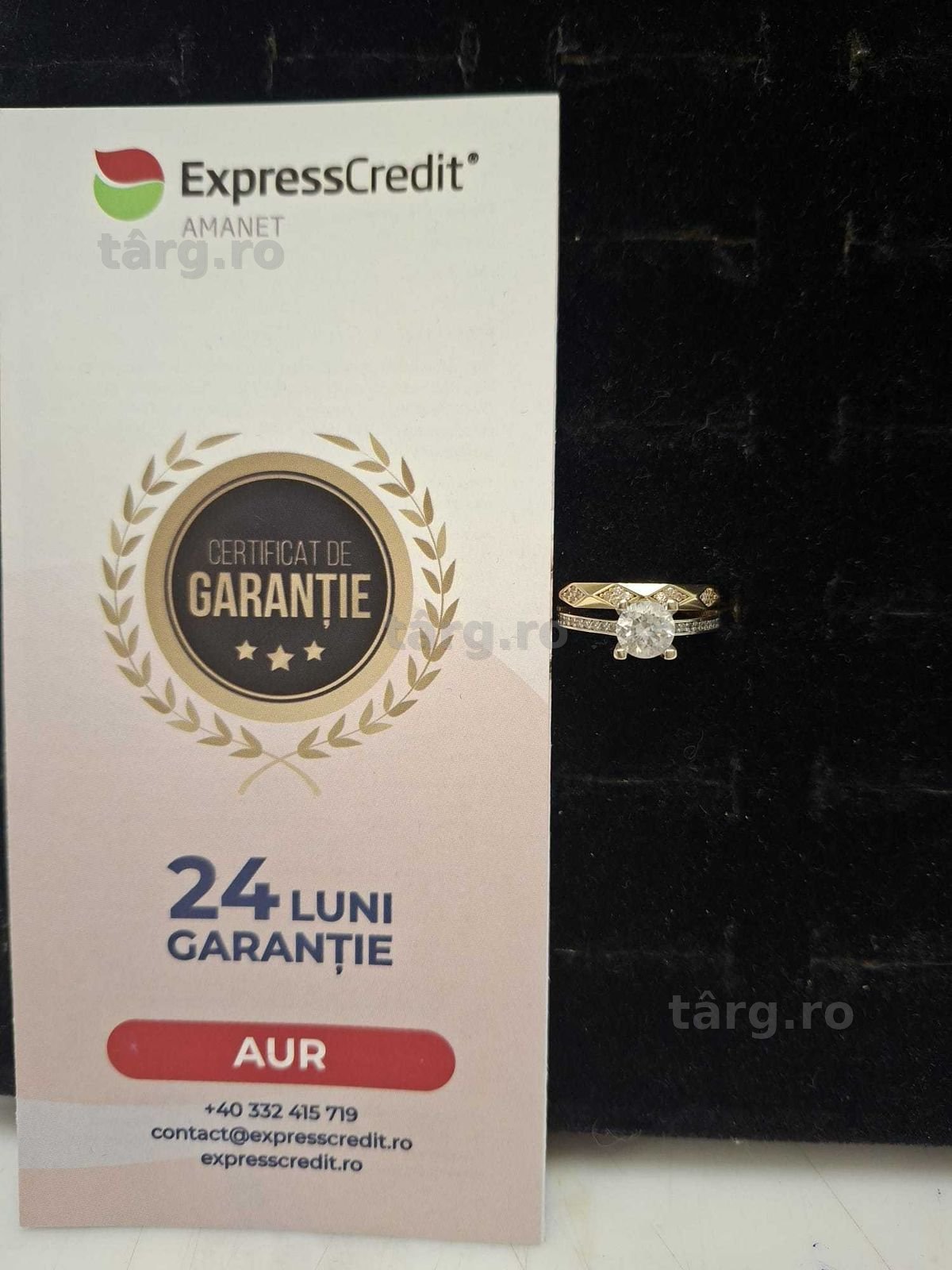 (Ah33)Inel Aur 14K/Garantie 2 ani