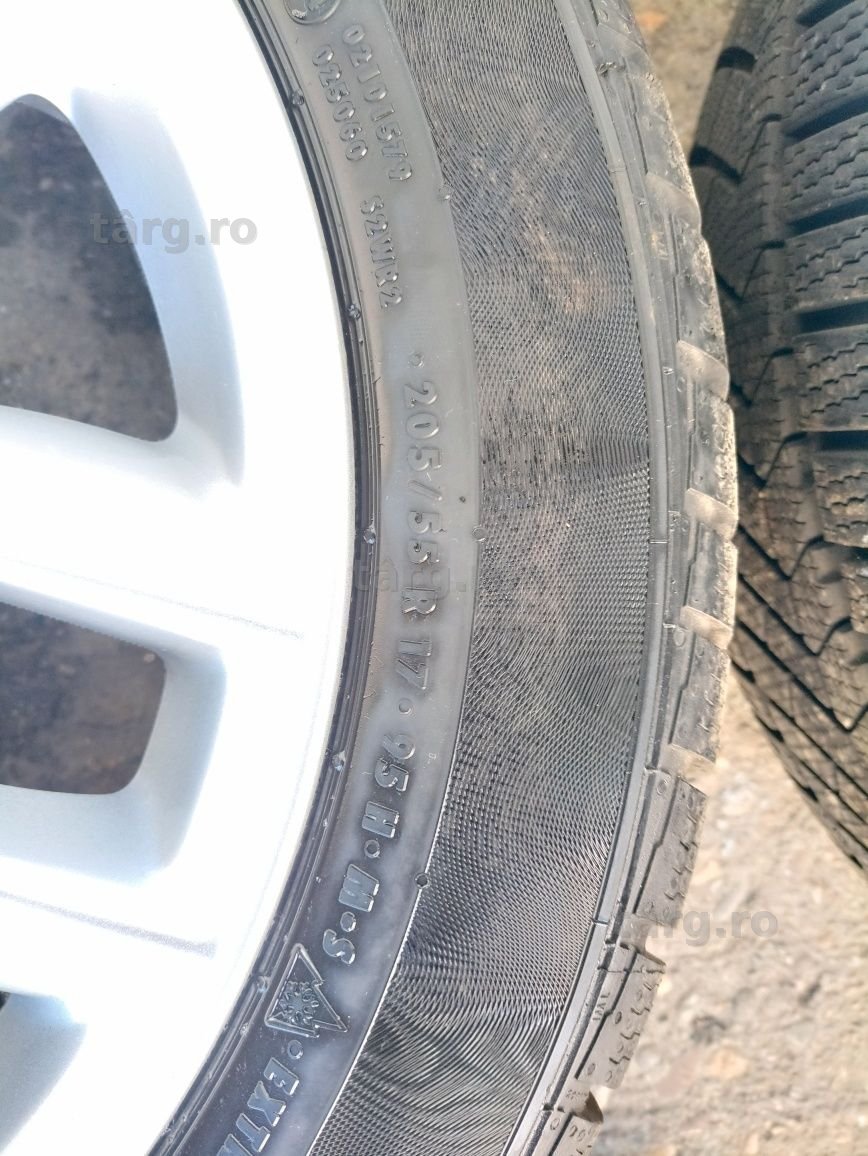 4 jante originale Mini R17 echipate de iarna Continental 205/55 R17 6