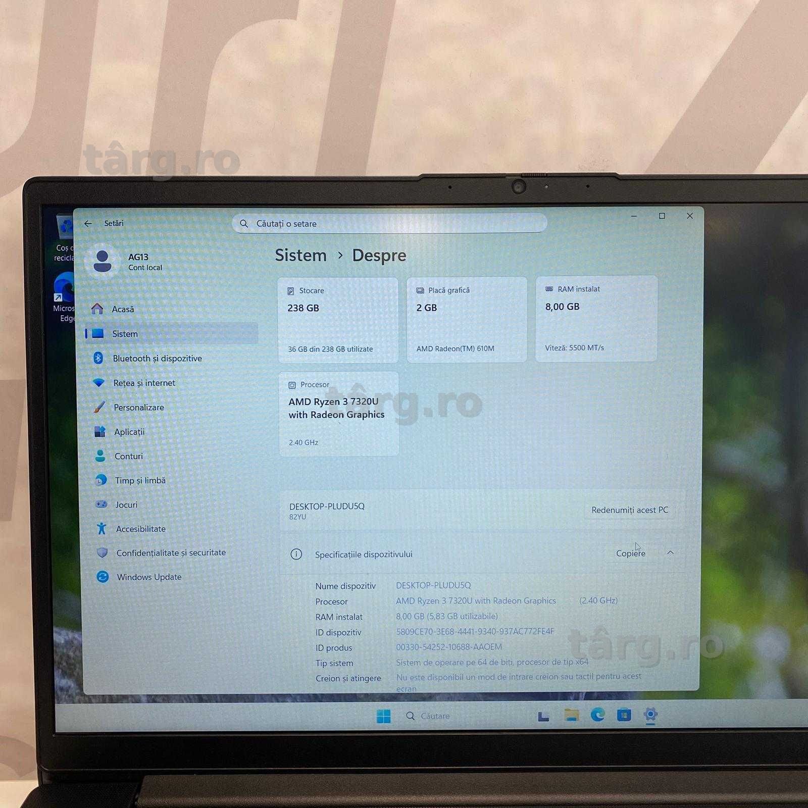 (AG13) Laptop Lenovo V15 G4 AMN (b.56081) Garantie 2 ani! 2