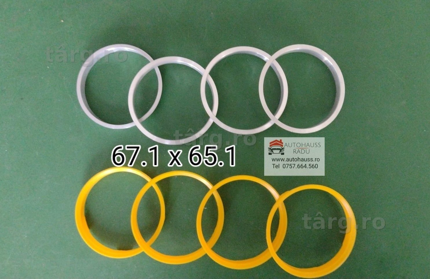 Inele de  centrare 67.1 x 65.1 mm Originale Germany