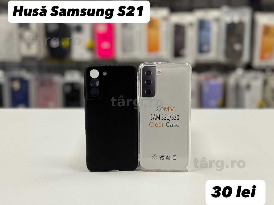 Husa silicon, folie, cablu, incarcator  Samsung S21