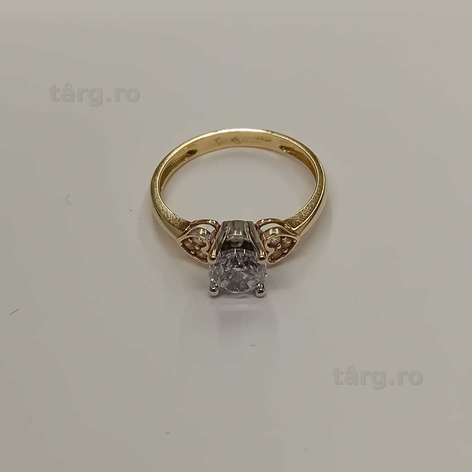 Inel aur 14k (ag49 Esplanada b.7755) Garantie 2 Ani 4