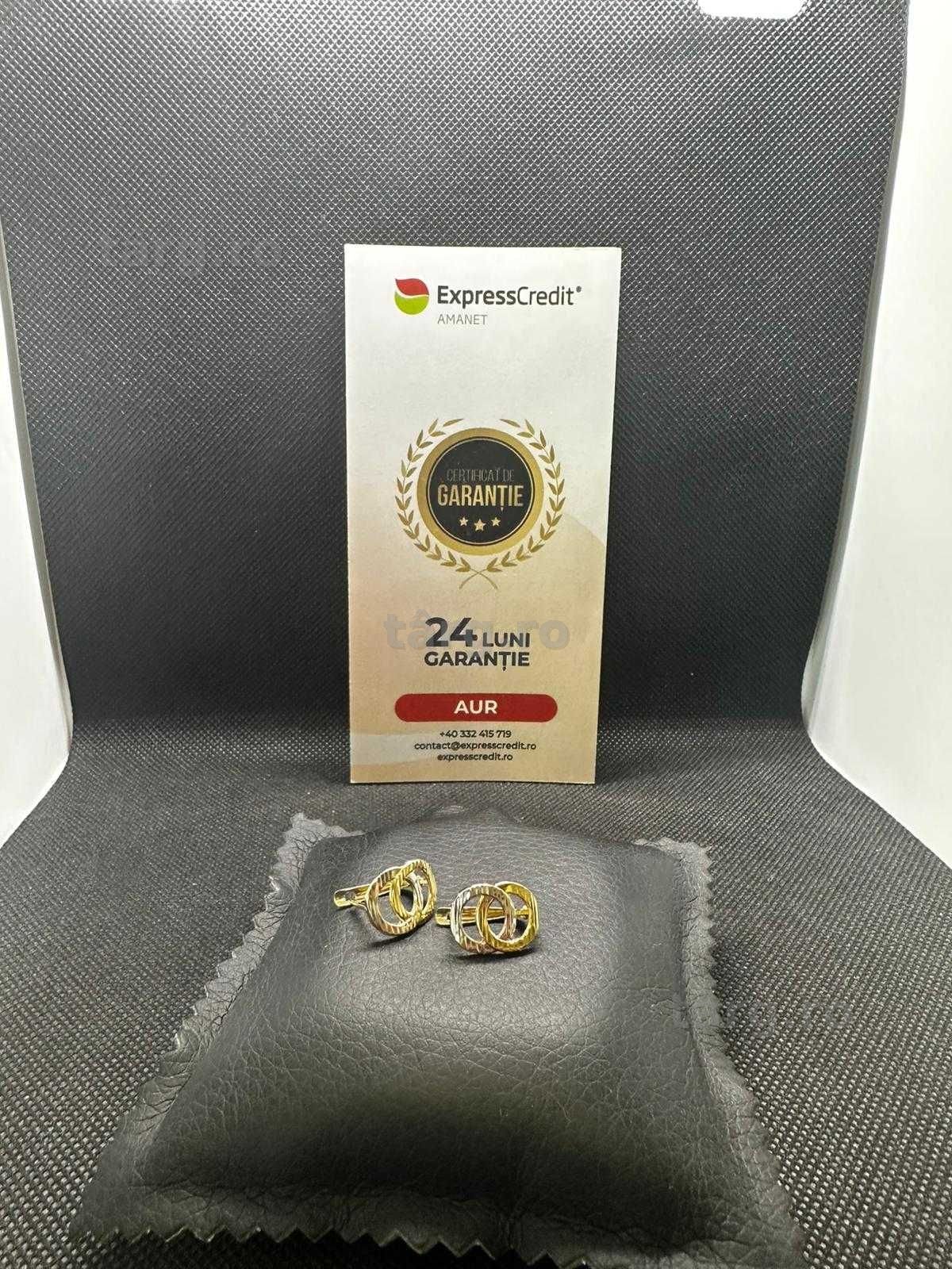 Cercei aur 14k 1.59g (Ag29 Siraj B.34191.1) Garantie 2 ani!