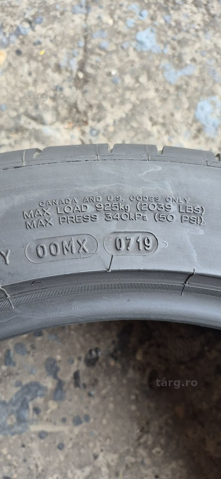 4 anvelope vara Michelin,fata 245/45/19,spate 275/40/19.Pretul este pe bucata. 8
