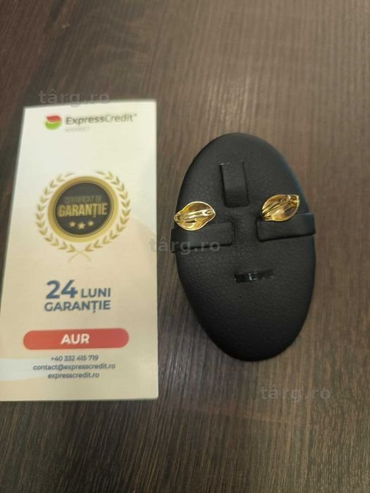 Cercei aur 14k 3,08 grame (AG24 Harlau b.45373.2) - Garantie 2 ani! 3