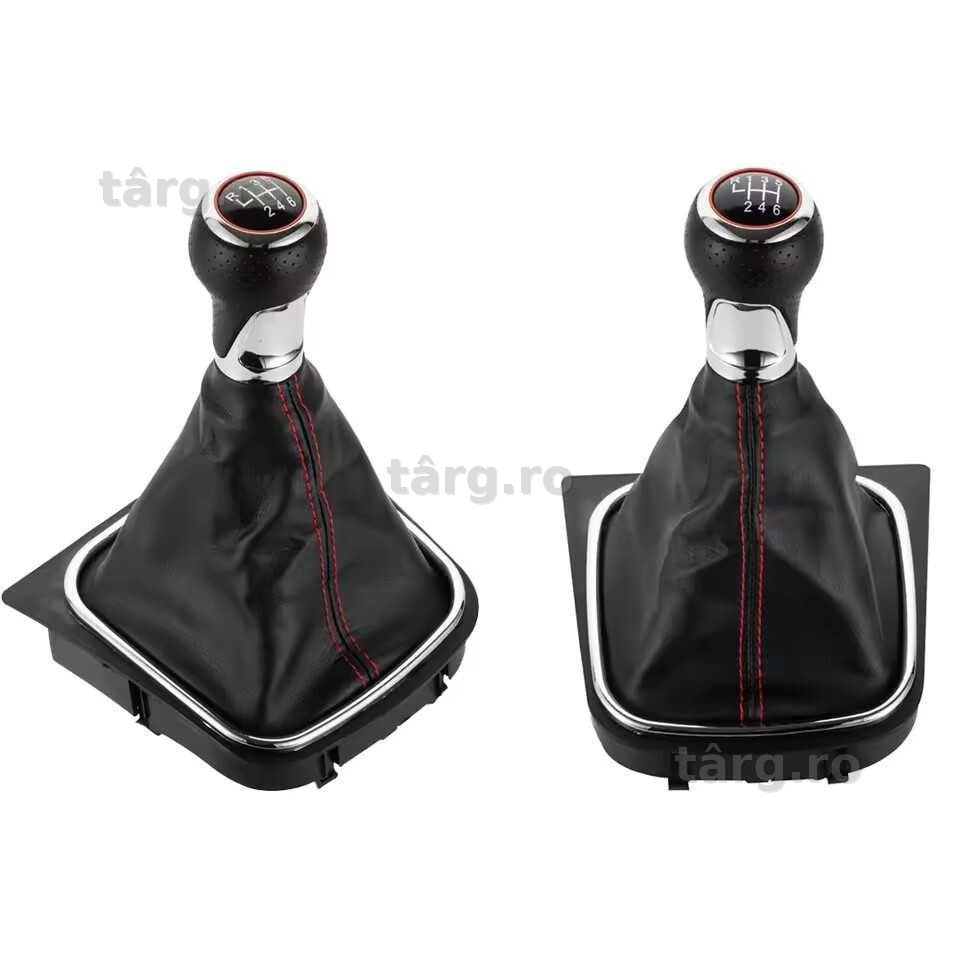 Nuca Schimbator cu Manson Piele Perforata VW Golf Jetta Scirocco Eos