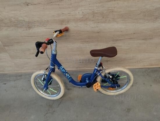 Bicicletă 2 în 1 Discover 900 14" albastru - (SecondHand) Decathlon