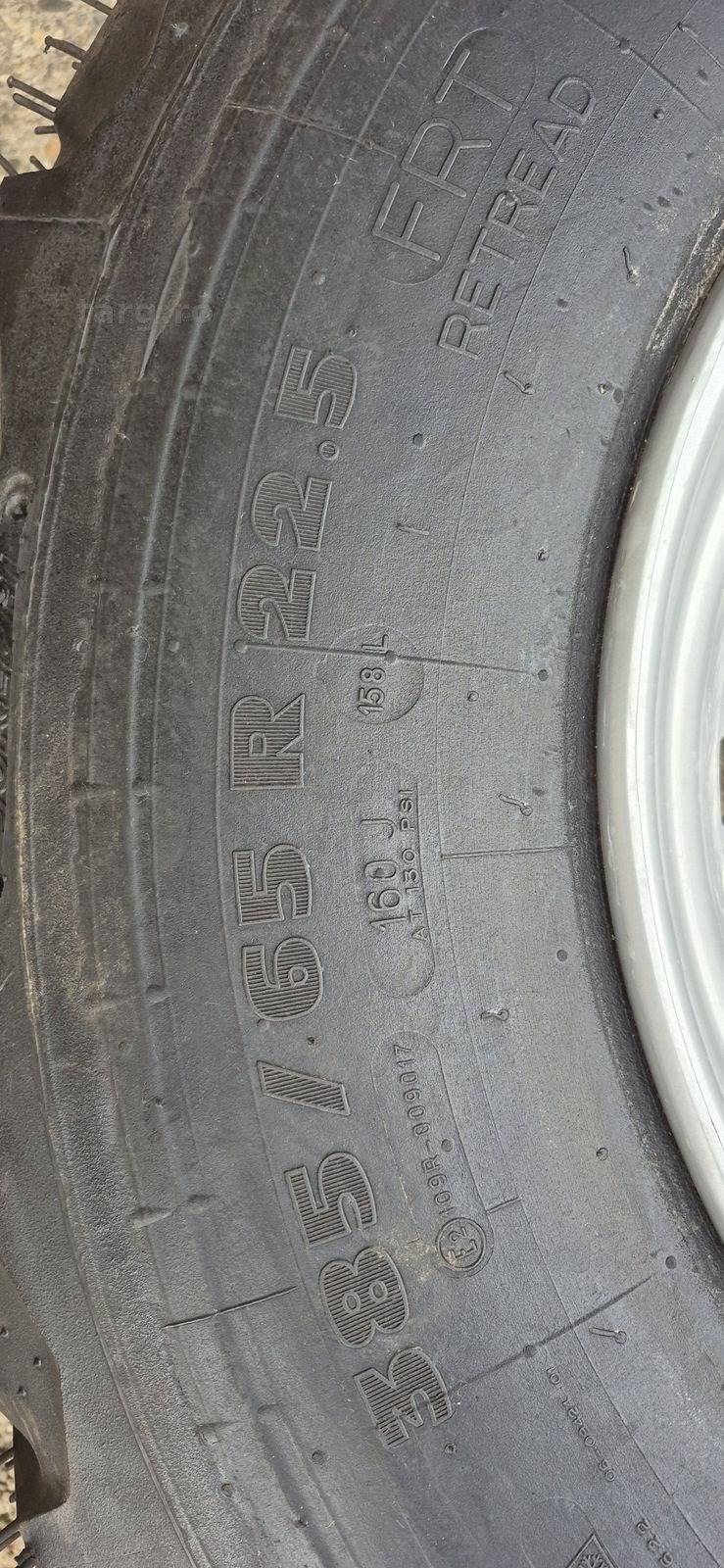 4 anvelope M+S remix noi, Michelin 385/65/22,5,dot 2022-2024,echipate cu jante.Pretul este pe bucata 7