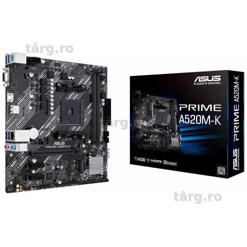 Placa de baza ASUS PRIME A520M-K , socket AM4