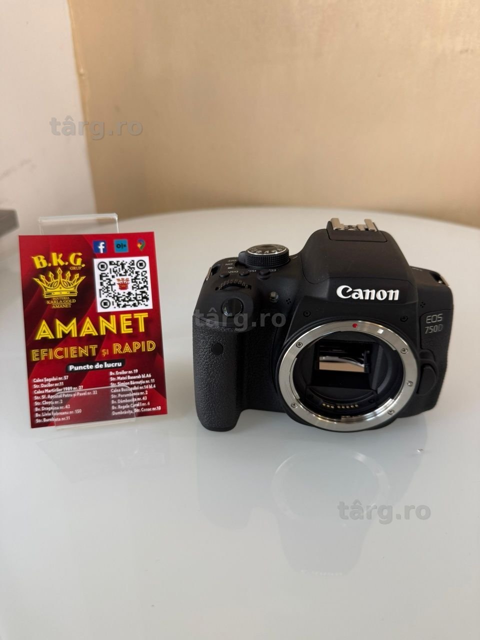 Body Canon Eos 750D Amanet BKG