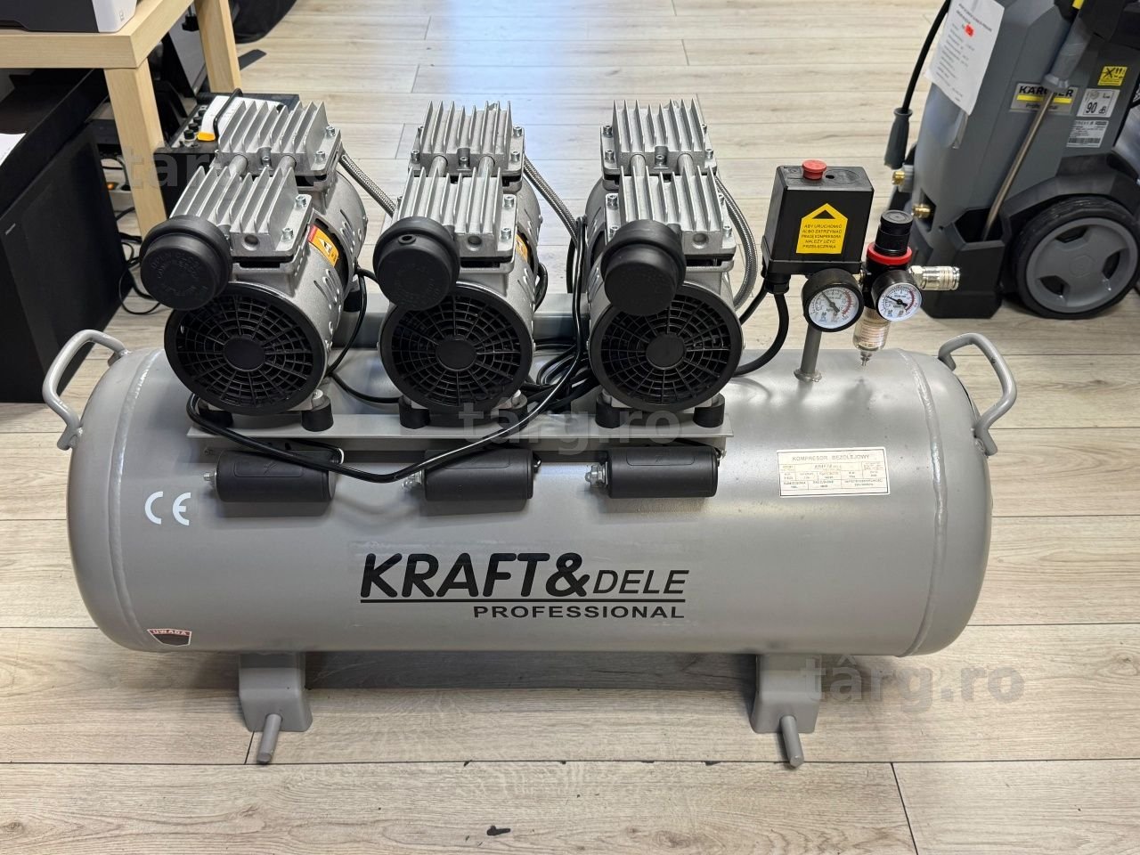 Amanet F28: Compresor KraftDele KD1397 100L