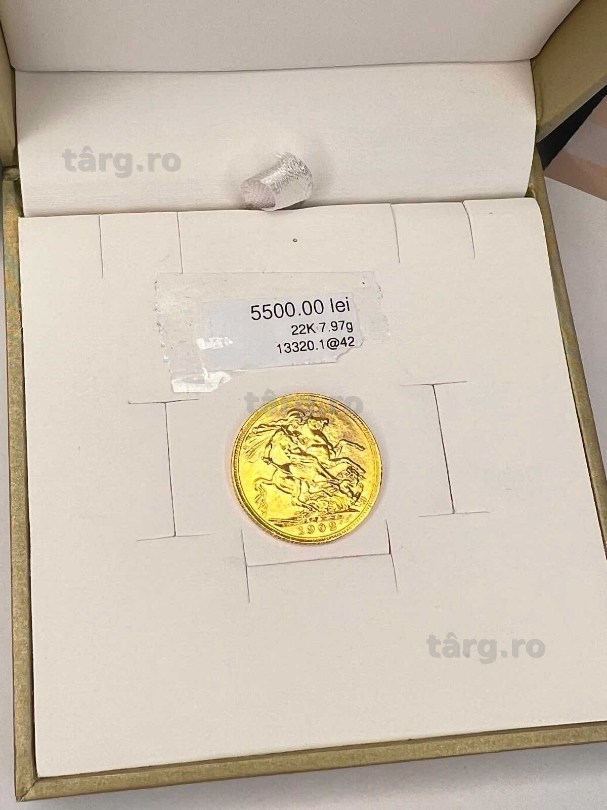 Moneda Aur 22k 7.97gr (ag42 b.13320) garantie 24 luni 2