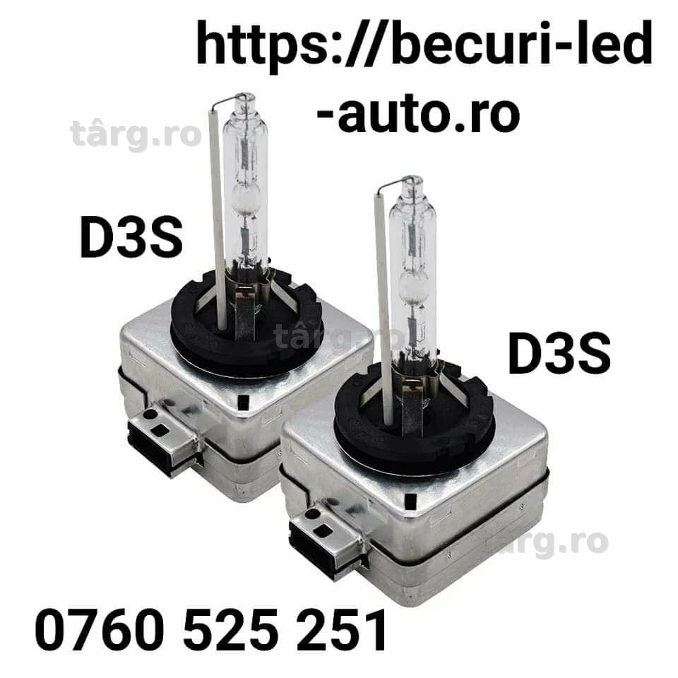 Set Doua Becuri Xenon/Bixenon D1S/D3S 6000K/35Watti/5000Lm(Lumină Alb-Rece)