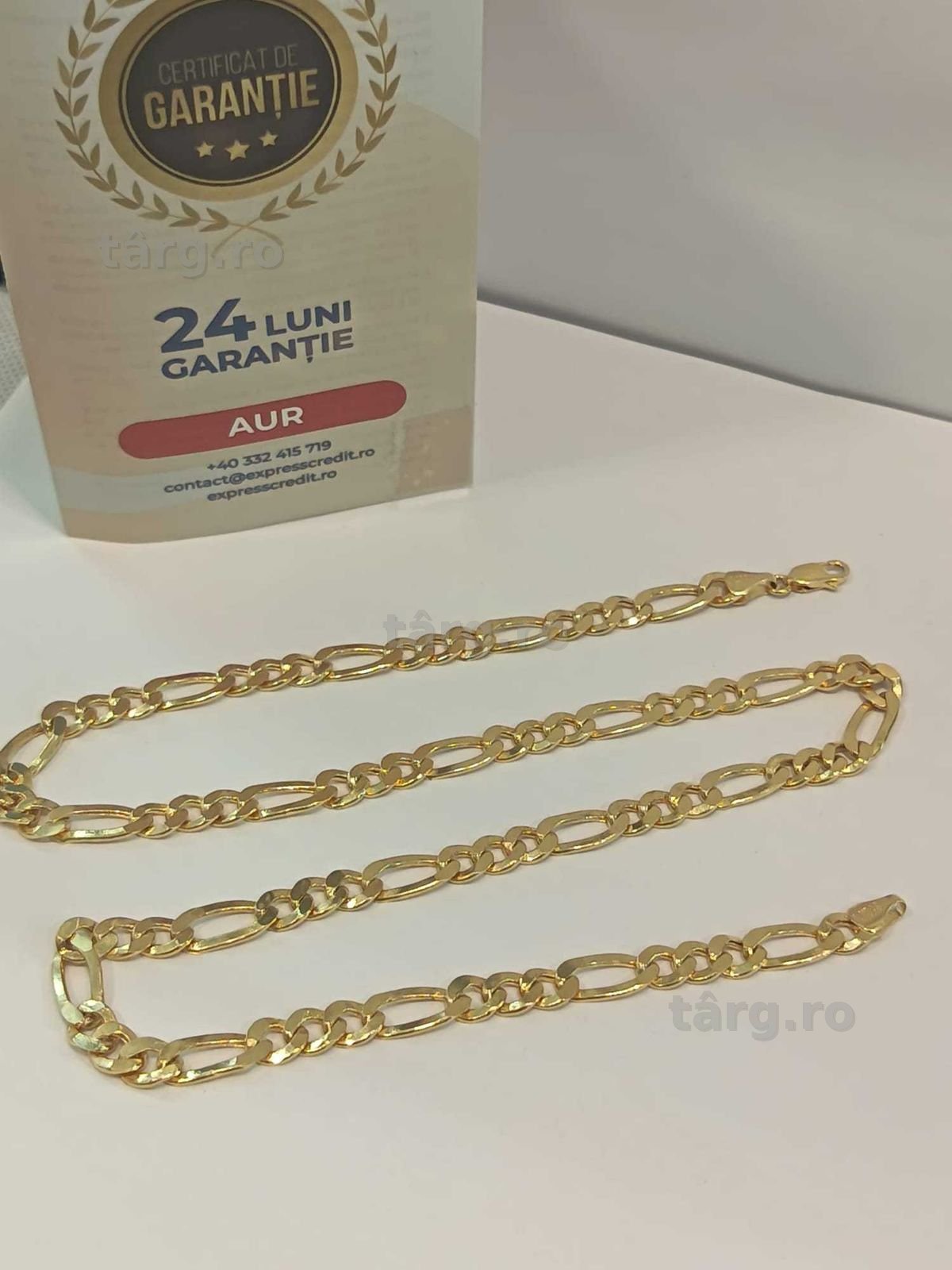 (AG41) Lant aur, 14K b3991.43 Certificat de garantie Ridicare din agentie