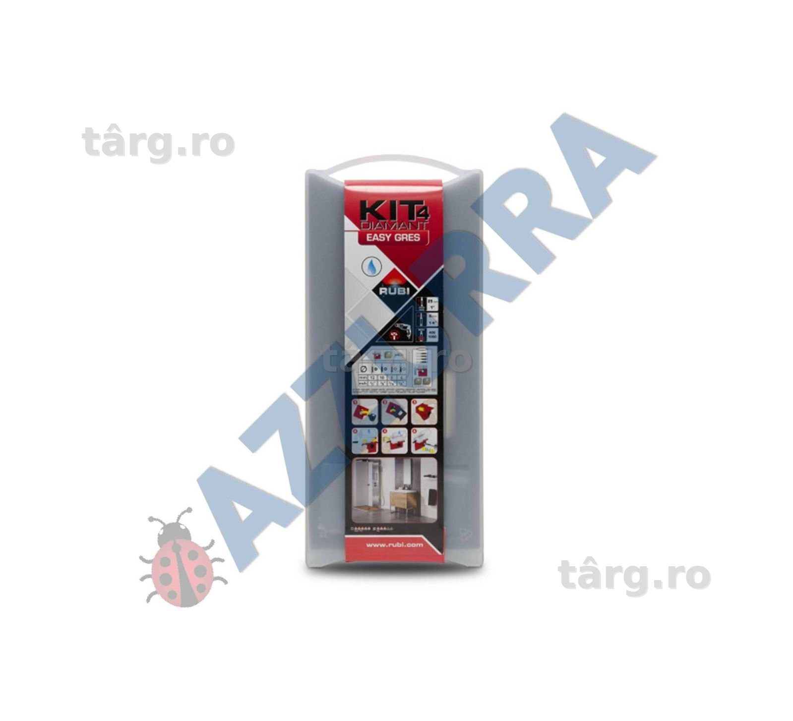 carote gresie set 4 buc RUBI, carote portelan max 80 mm