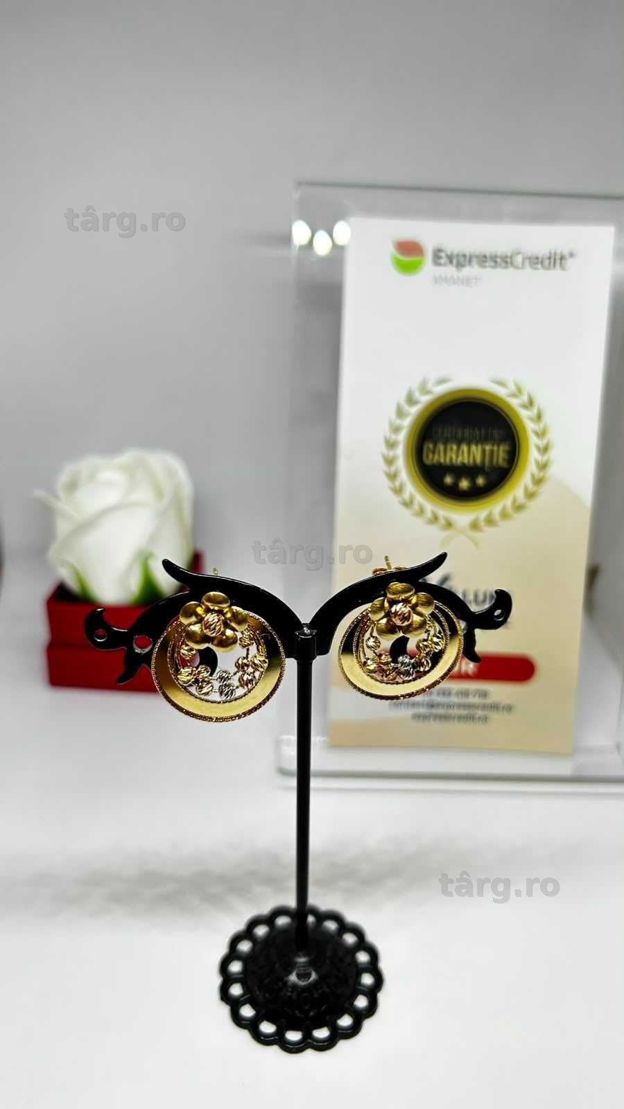 Cercei Aur 14K 5.40g (AG1 Alexandru B54034) - Garantie 2 ani! 3
