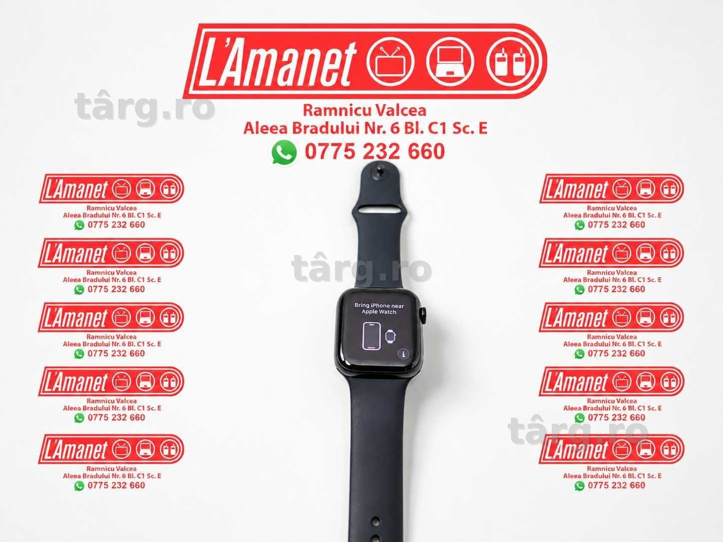 SmartWatch Apple Watch SE 3 Black 44mm LTE GPS bateria 100% Stare Buna Garantie