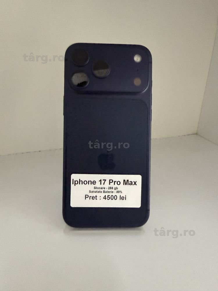 Iphone 17 pro max / 256 gb / 99% baterie / garantie