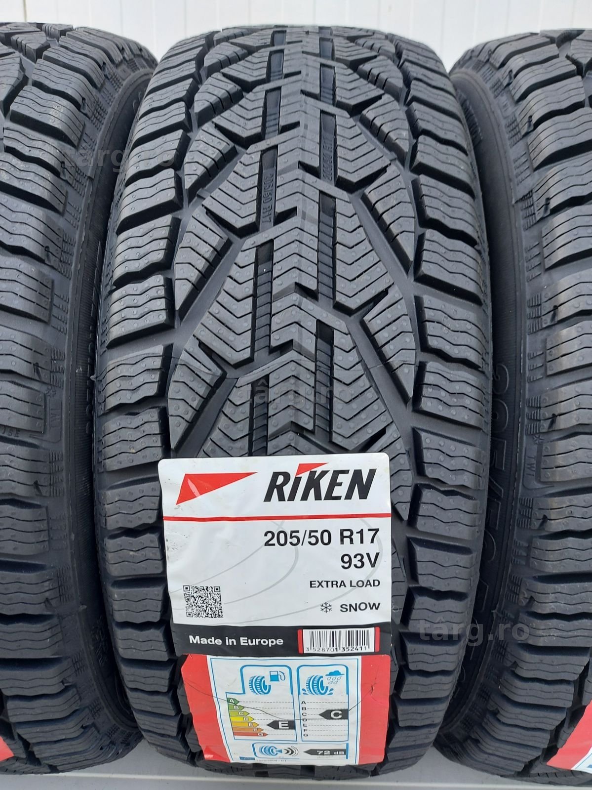 205/50 R17, 93V XL, RIKEN (by Michelin), Anvelope iarna M+S 3