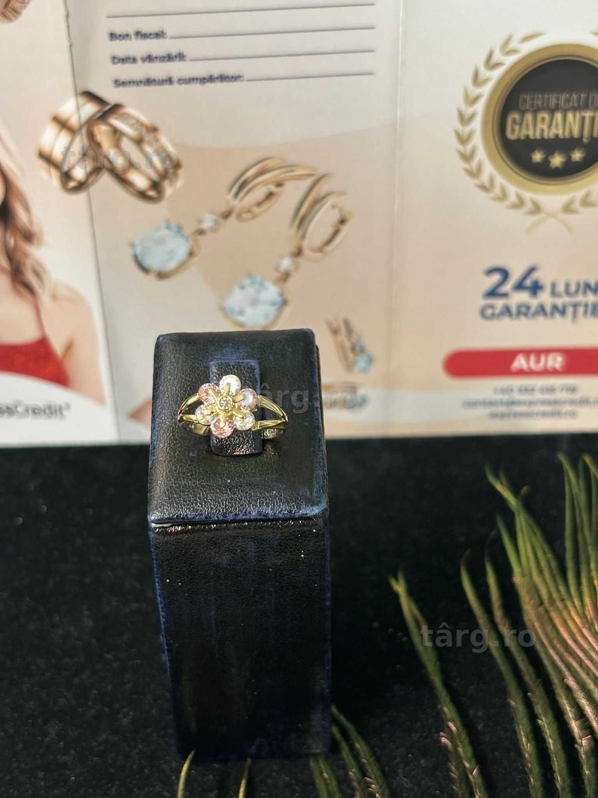 Inel Aur 14k 1.85g (B.60377.2 -Tatarasi)  Garantie 2 ani-800 lei 2