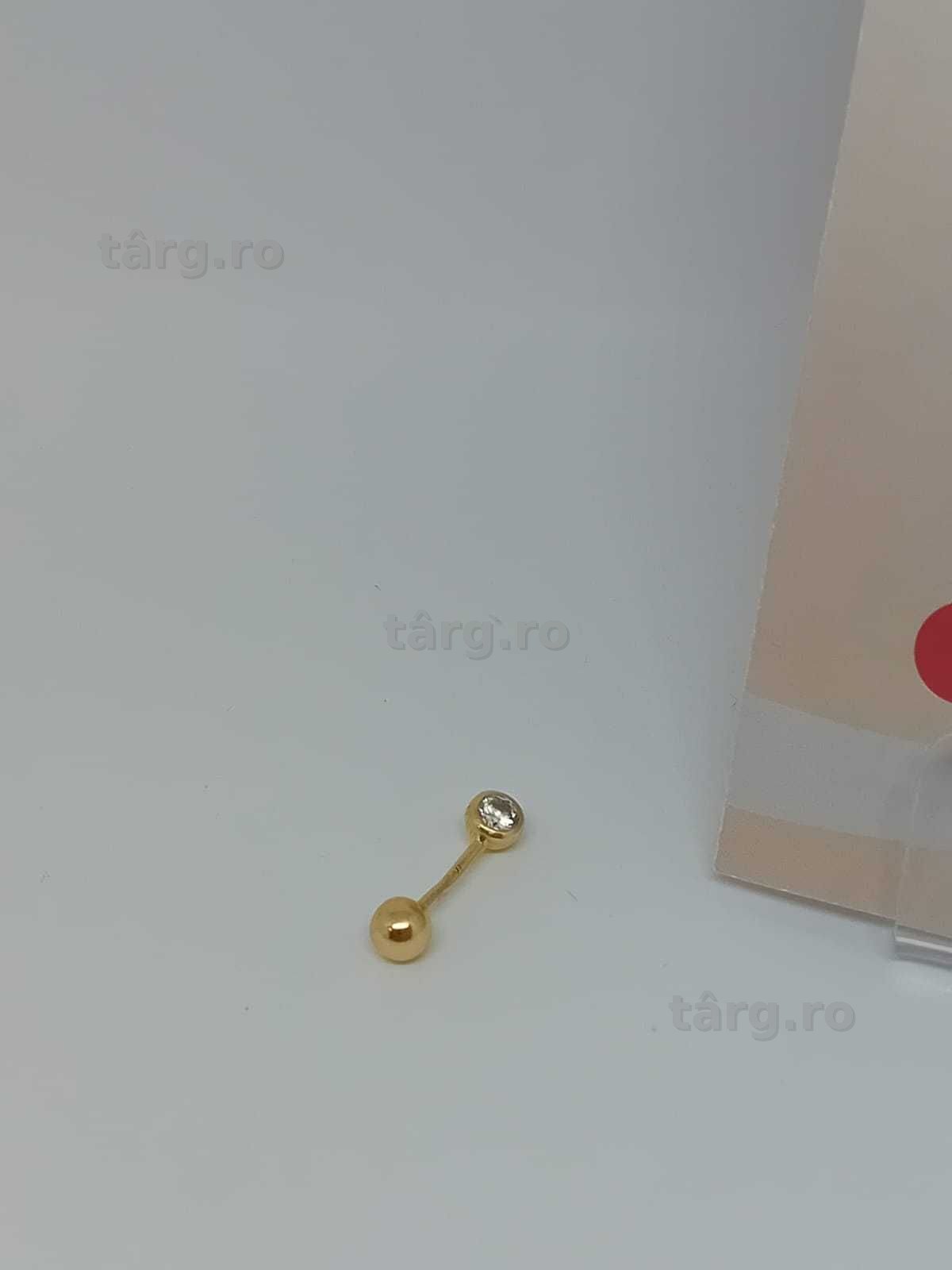 Piercing aur 18k 1.38g (33768/15 Gara1 ) Garantie 2 ani! 2
