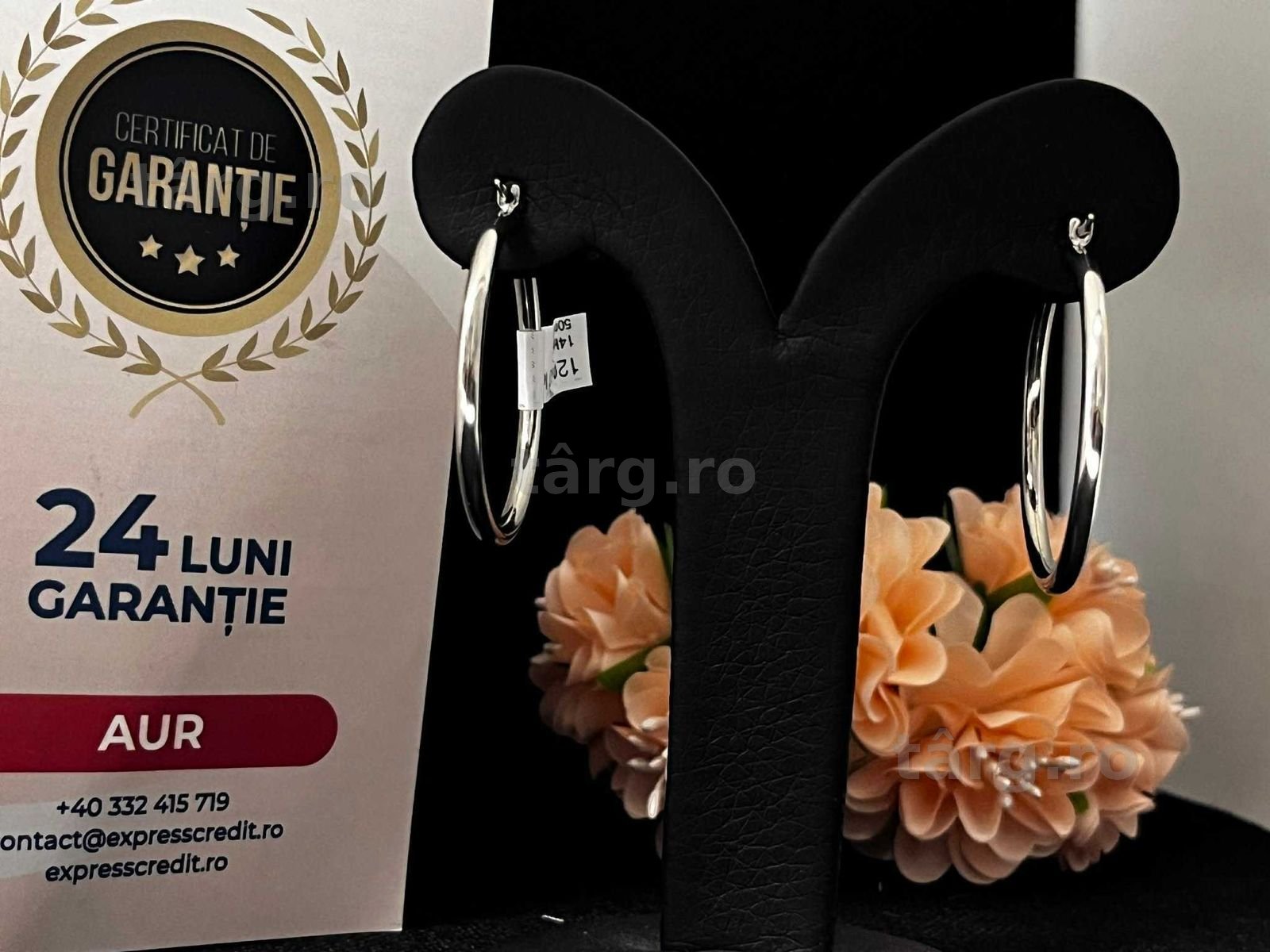 Cercei Aur 14k 2.40g (AG16 Moldova b32342)-Garantie 2 ani! 2