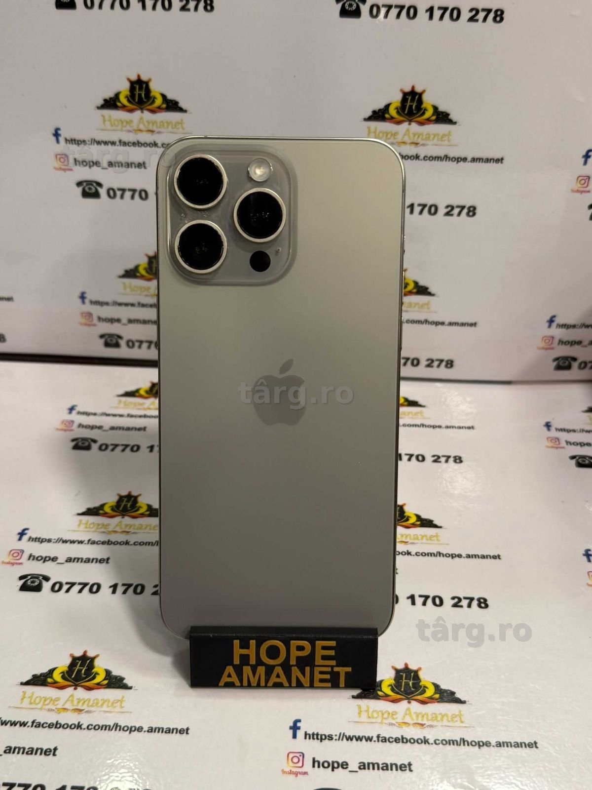 Hope Amanet P13 / iPhone 15 Pro Max / 256 GB / Natural Titanium 2