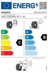 255/35 R20 97Y XL UNIGRIP (Gripmax) Anvelope noi vara protectie janta 3