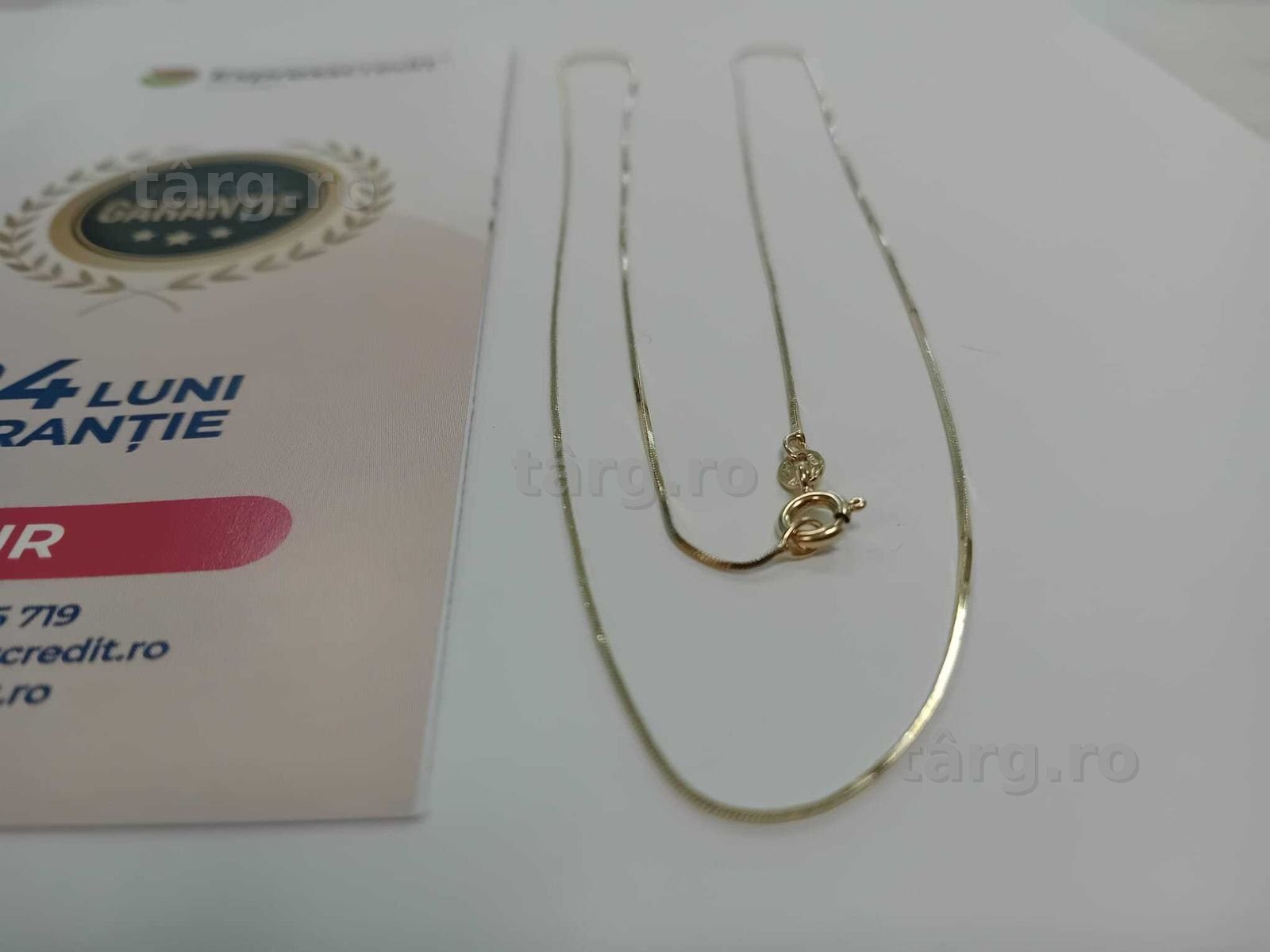 (Ag33) Lant Aur 14K/Garantie 2 ani 2