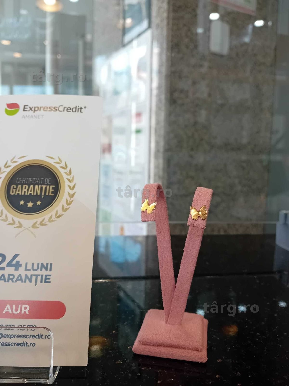 Cercei aur 14k 0.72g (Iulius Mall)(B-500.3) Garantie 2 ani!