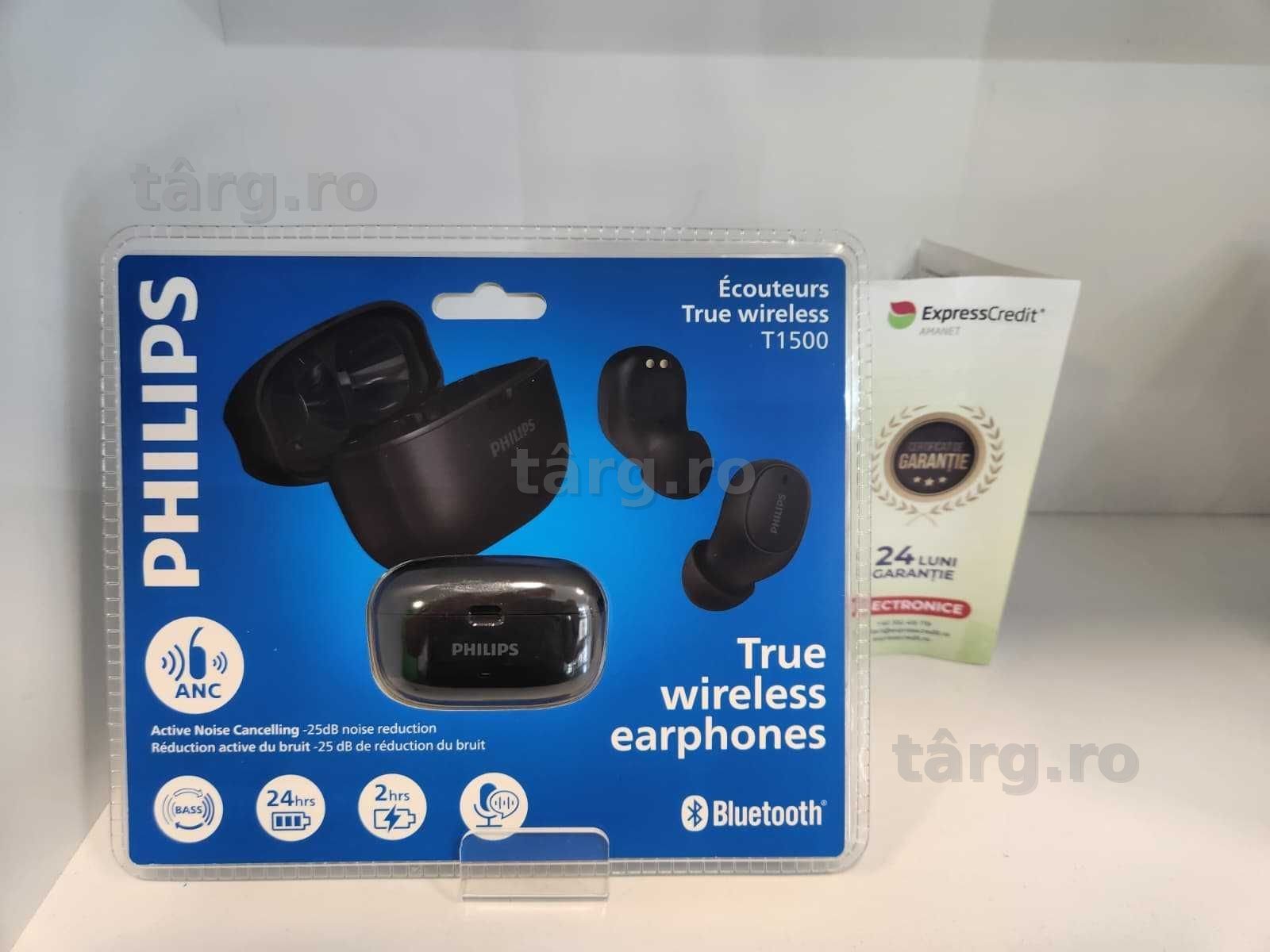Casti  ANC Philips T1500 Sigilate (Ag8 Tudor/B75145) – Garantie 2 Ani! 2