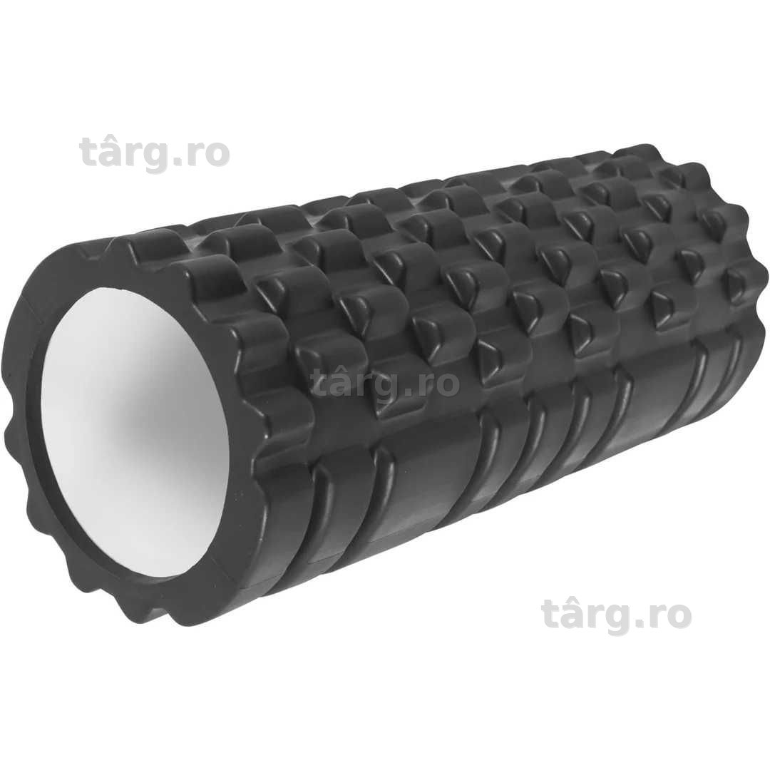 Rola de masaj din spuma negru/alb 33 cm