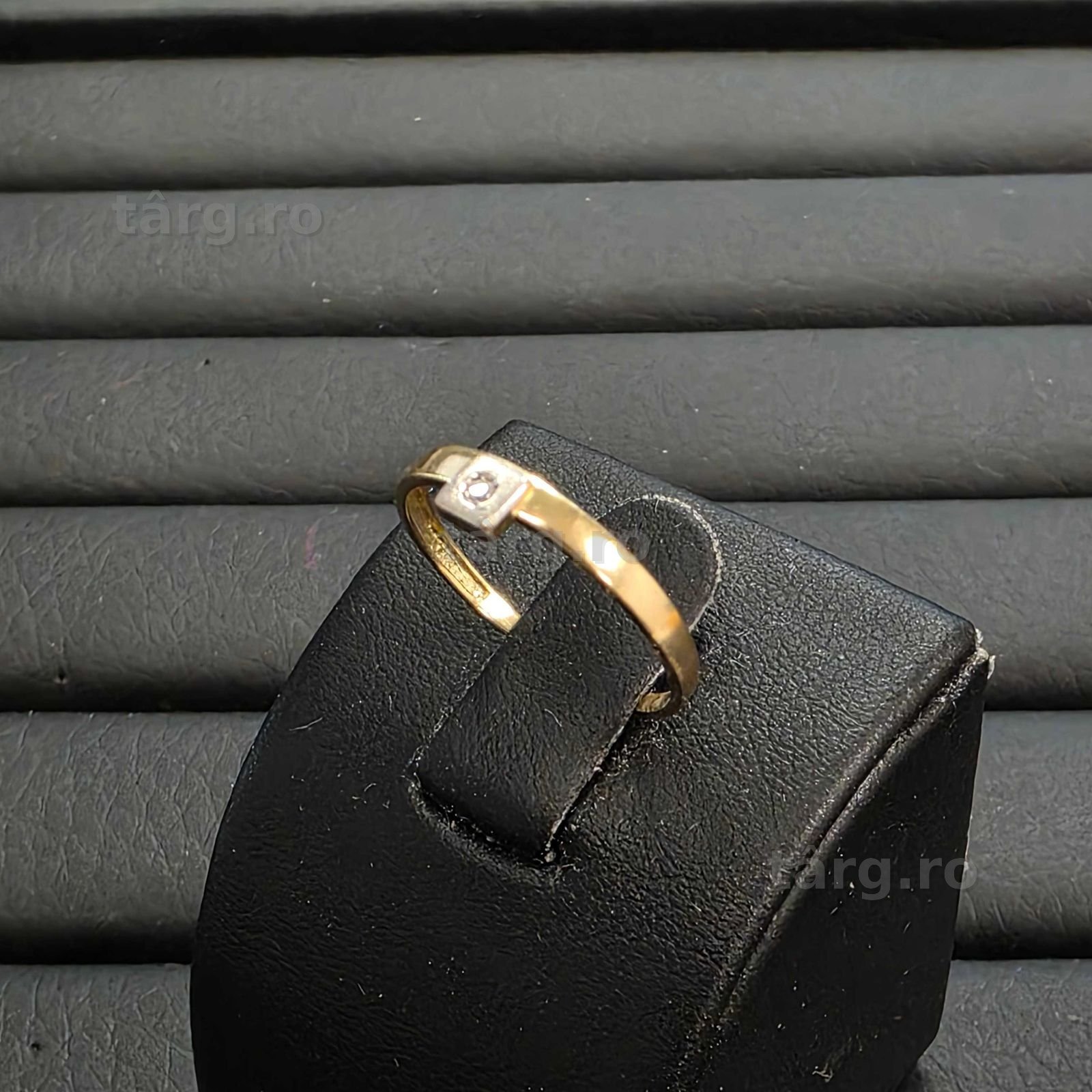 Inel Aur 18K - 0.77 grame / 468 lei ( B34095.1 / Ag28 Doi Baieti ) 3