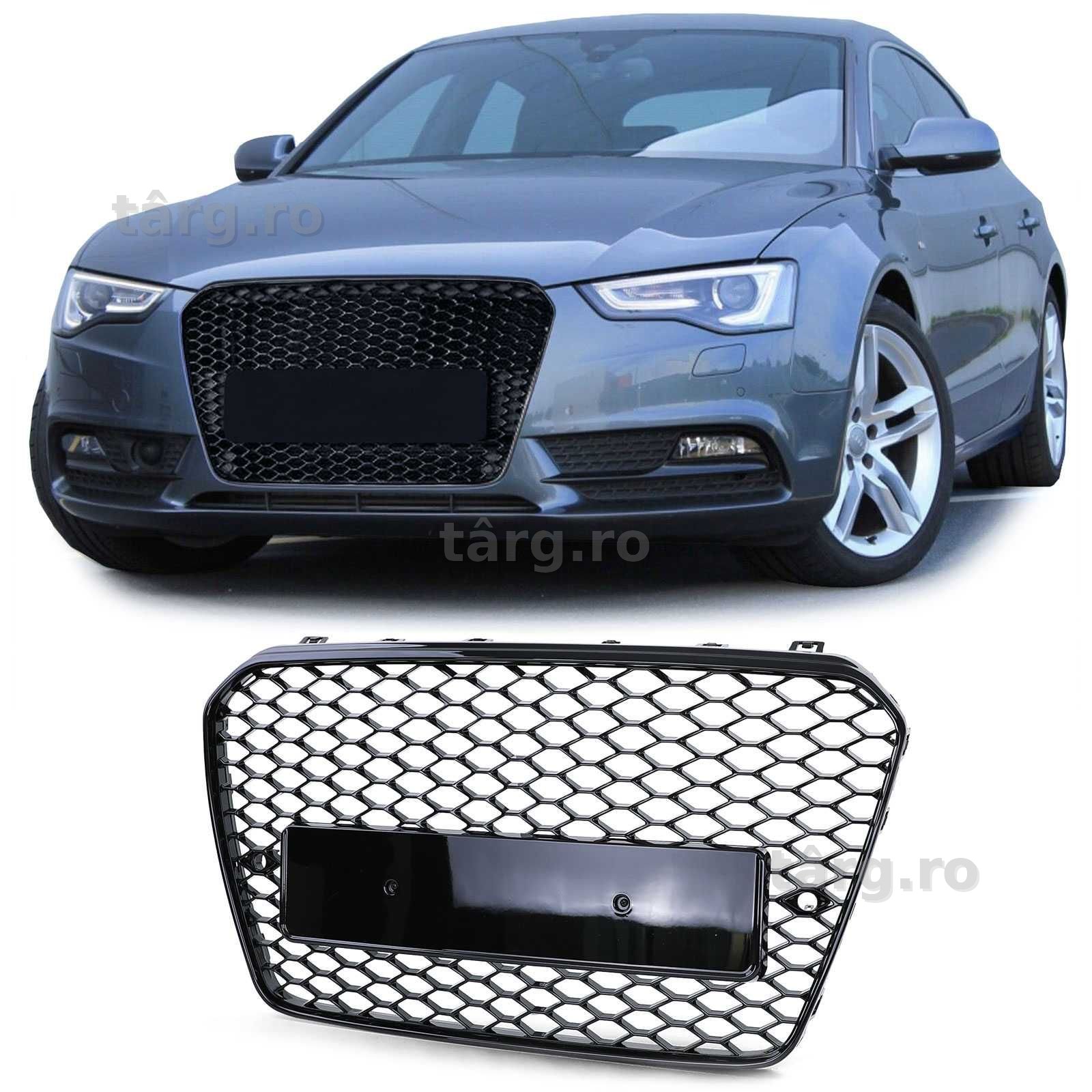 Grile Audi A5 B8 8T 11-17 RS5 Design Negru Lucios