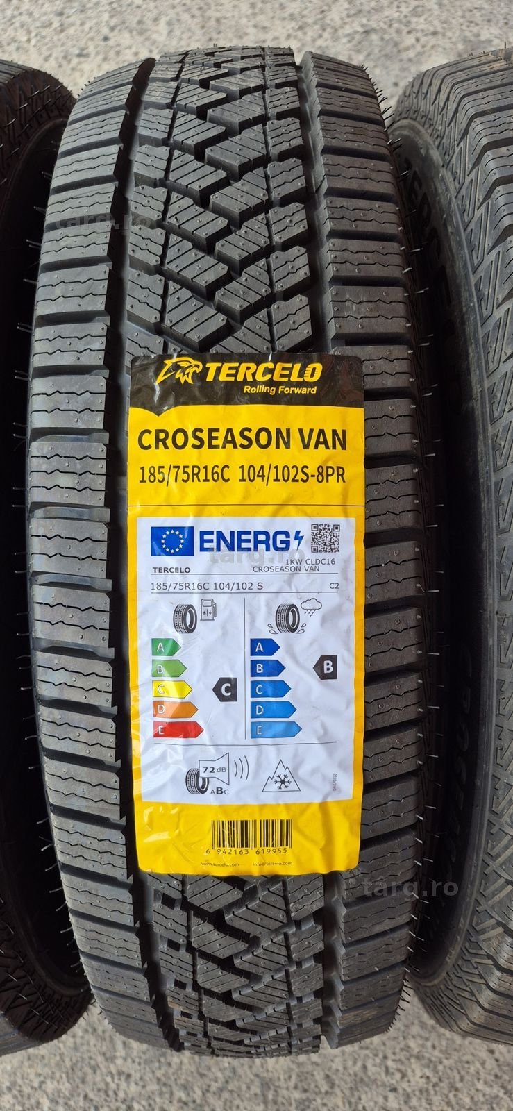 4 anvelope M+S noi Tercelo 185/75/16C,dot 2026.Pretul este pe bucata. 3