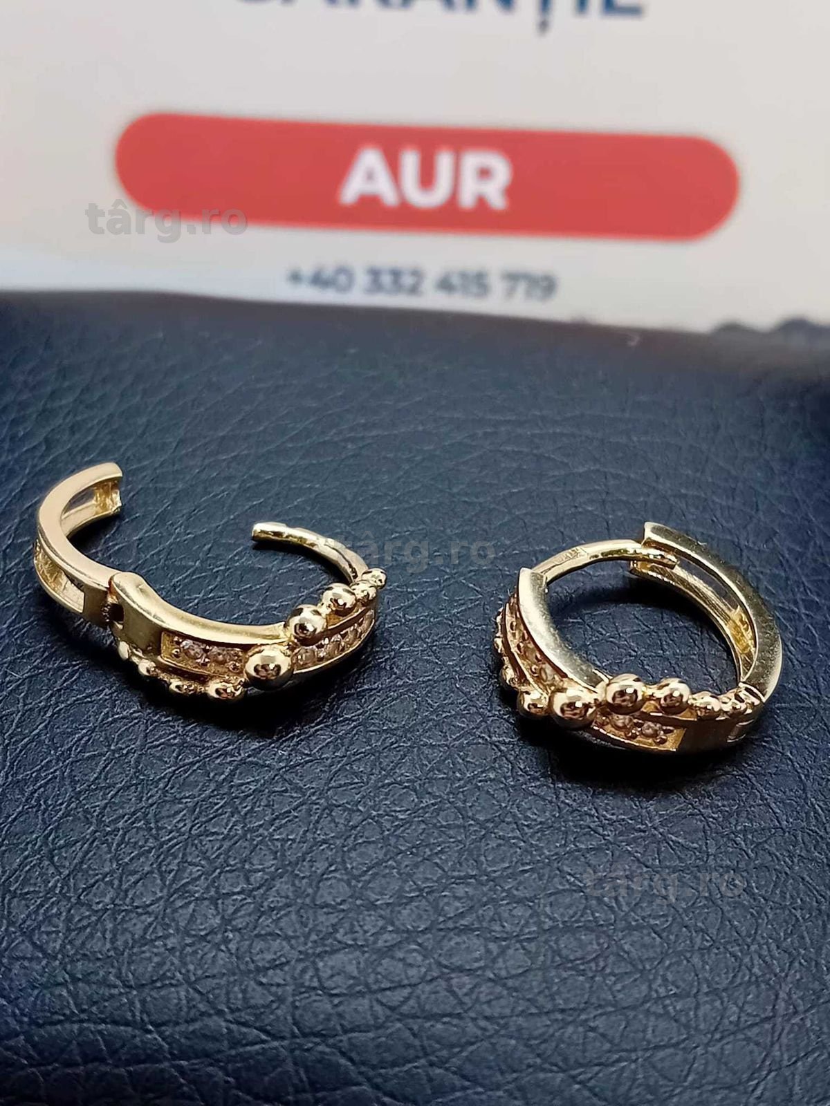 Cercei aur 14k 2.56g (B.25279 AG31 Barboi) Garantie 2 ani!
